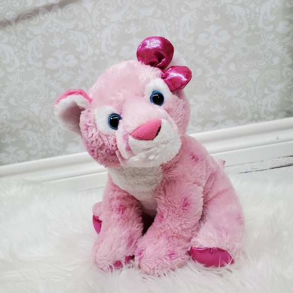 pink stuffed tiger